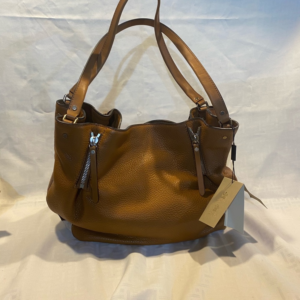 Burberry Saddle Brown Medium Maidstone Tote
